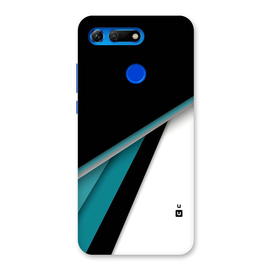 Abstract Lines Of Blue Back Case for Honor View 20