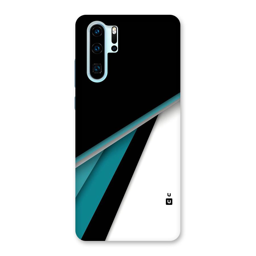 Abstract Lines Of Blue Back Case for Huawei P30 Pro