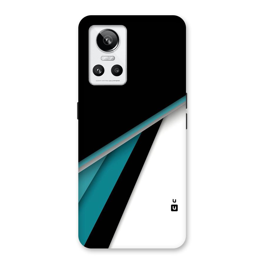 Abstract Lines Of Blue Back Case for Realme GT Neo 3
