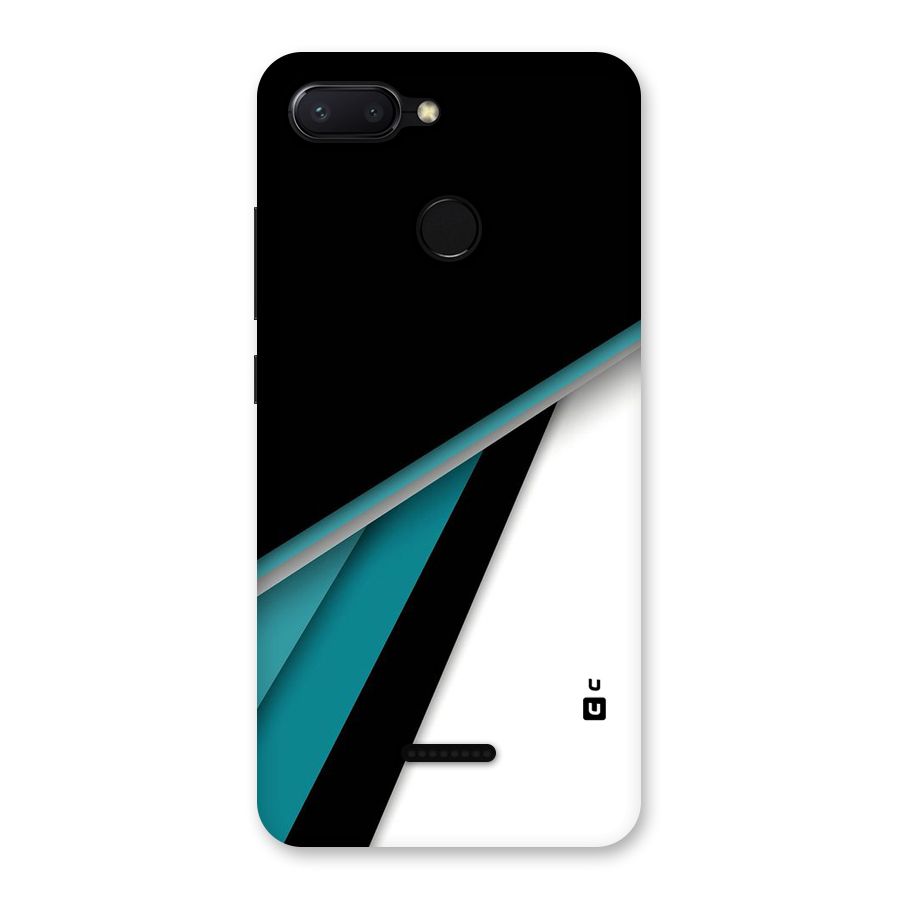 Abstract Lines Of Blue Back Case for Redmi 6