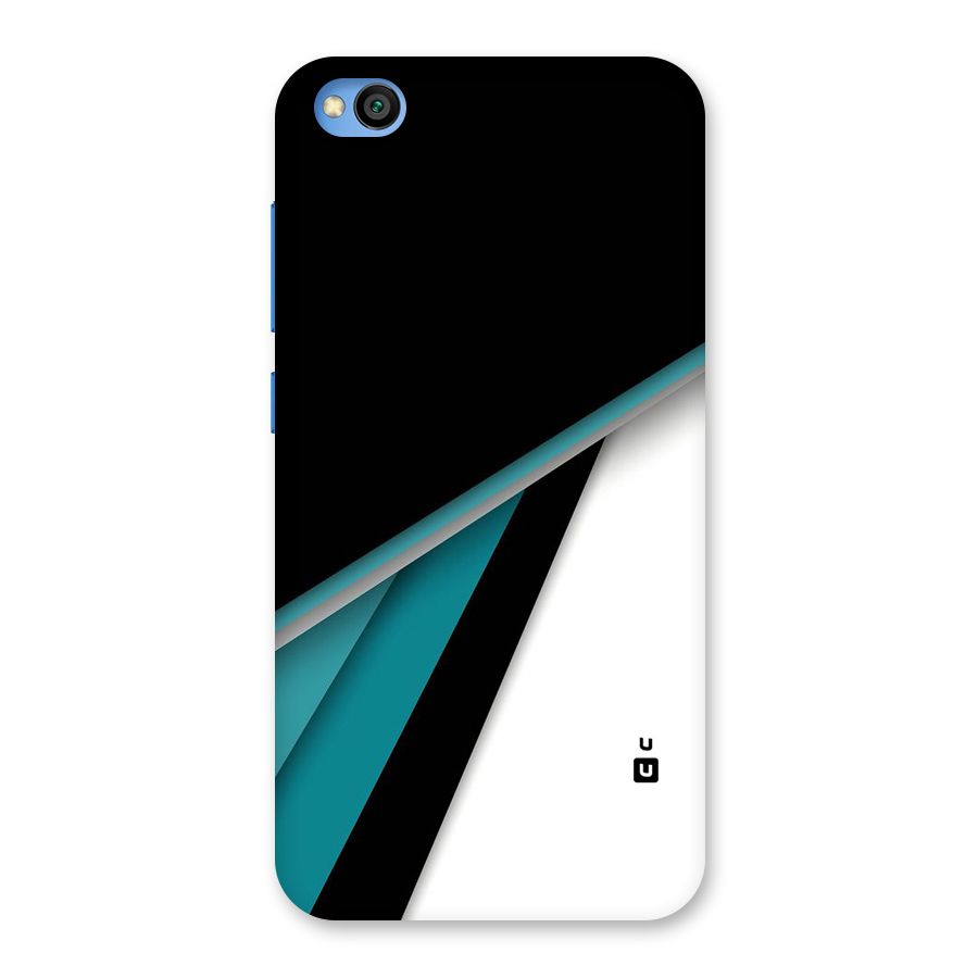 Abstract Lines Of Blue Back Case for Redmi Go