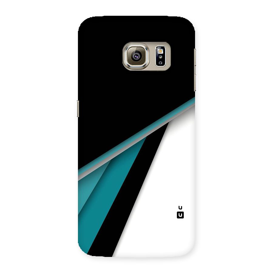 Abstract Lines Of Blue Back Case for Samsung Galaxy S6 Edge