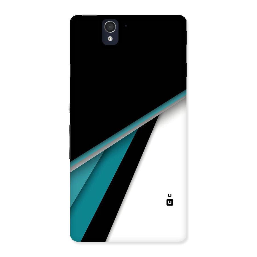 Abstract Lines Of Blue Back Case for Sony Xperia Z