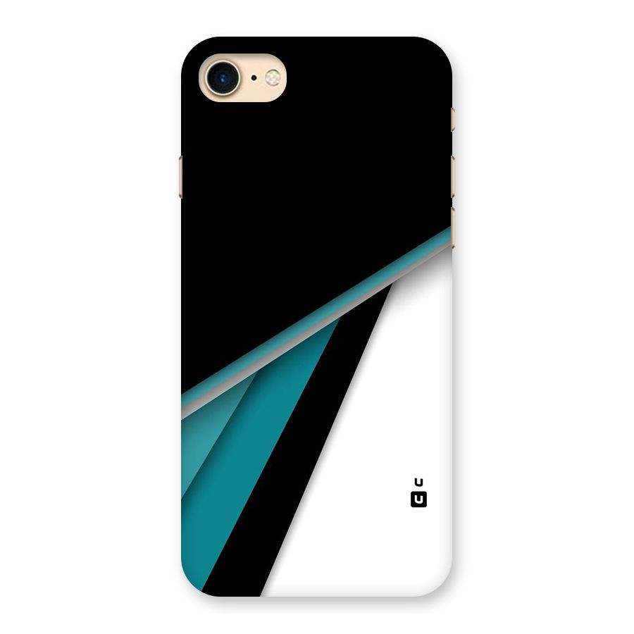 Abstract Lines Of Blue Back Case for iPhone 7