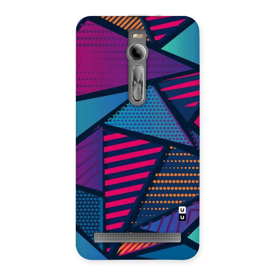 Abstract Lines Polka Back Case for Asus Zenfone 2