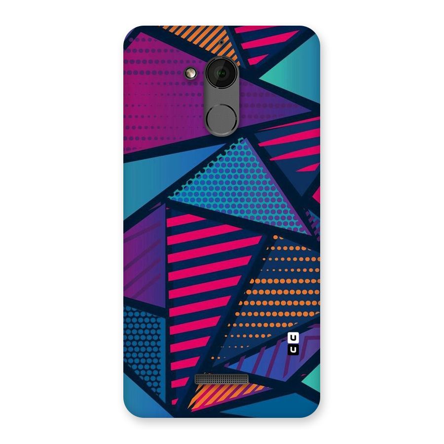Abstract Lines Polka Back Case for Coolpad Note 5