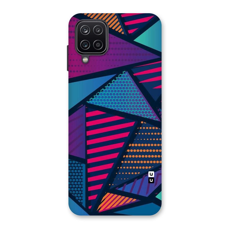 Abstract Lines Polka Back Case for Galaxy A12
