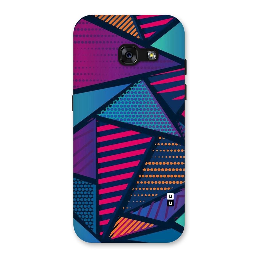 Abstract Lines Polka Back Case for Galaxy A3 (2017)