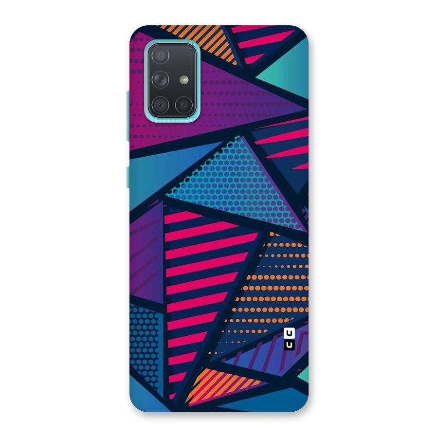 Abstract Lines Polka Back Case for Galaxy A71