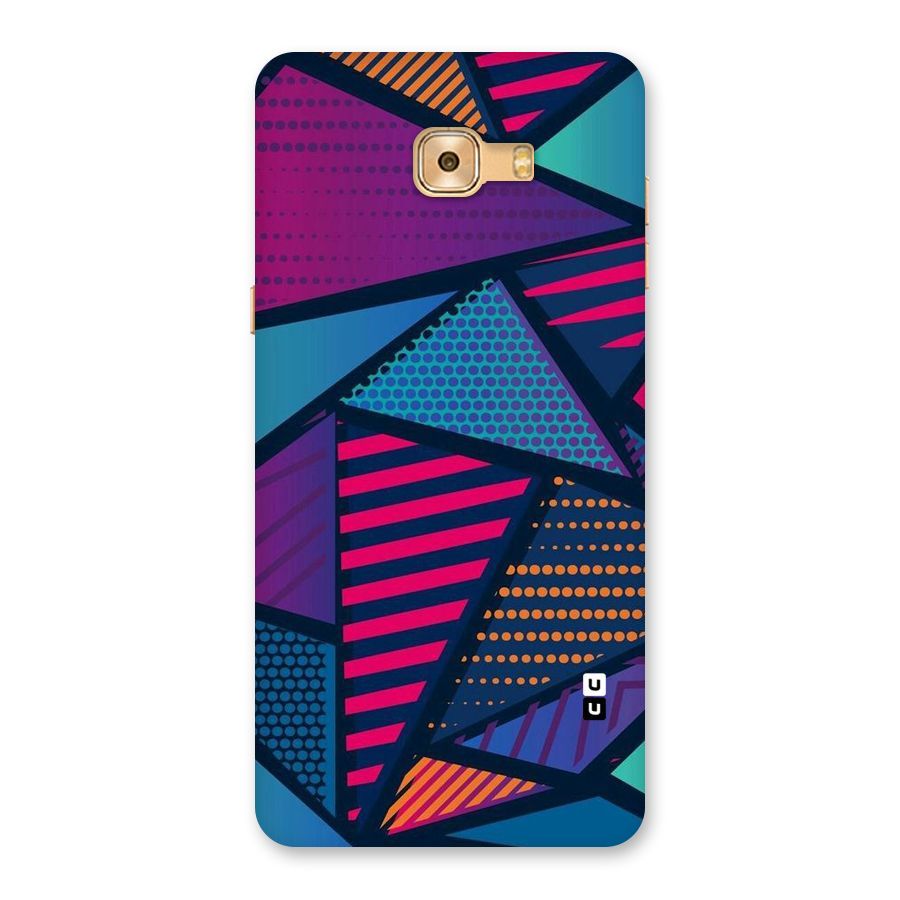 Abstract Lines Polka Back Case for Galaxy C9 Pro