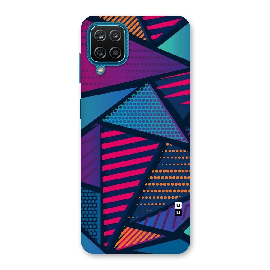 Abstract Lines Polka Back Case for Galaxy F12