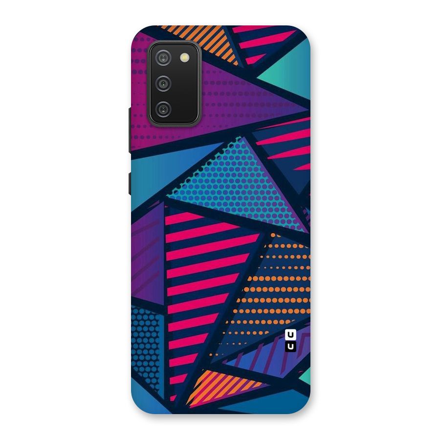 Abstract Lines Polka Back Case for Galaxy M02s