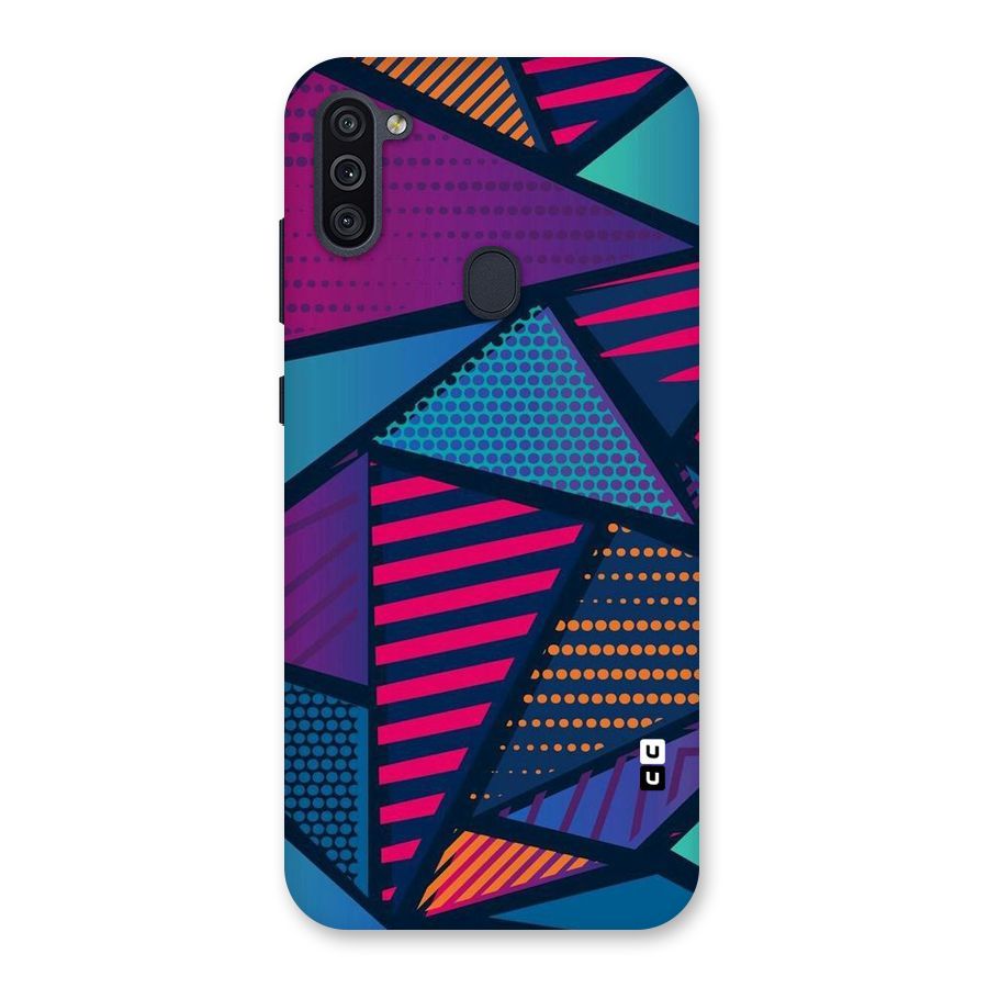 Abstract Lines Polka Back Case for Galaxy M11