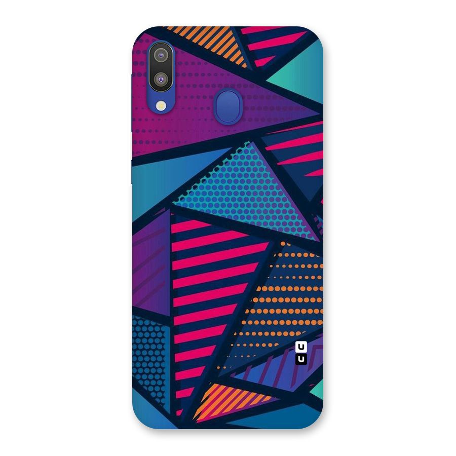 Abstract Lines Polka Back Case for Galaxy M20