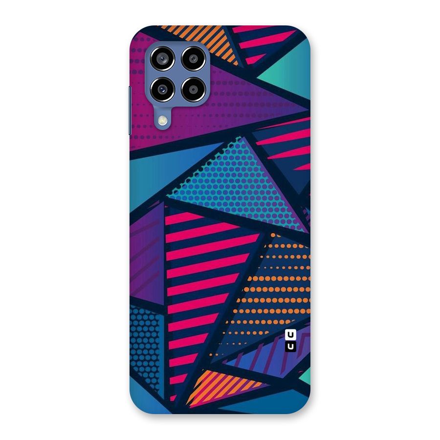 Abstract Lines Polka Back Case for Galaxy M53 5G
