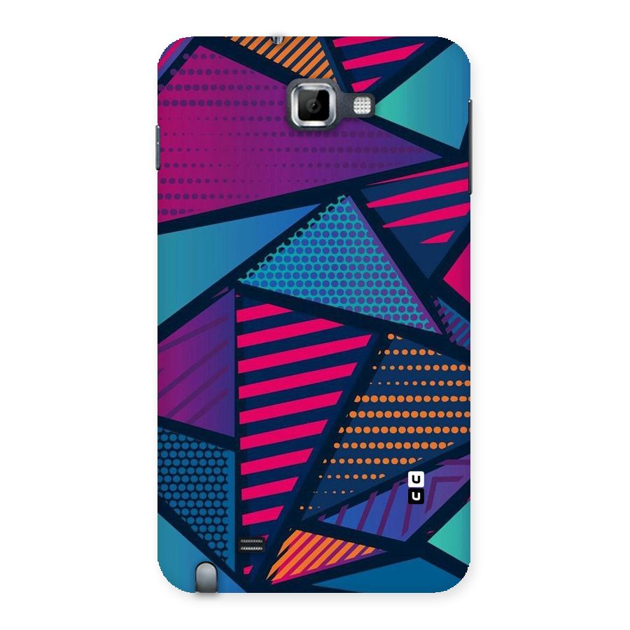 Abstract Lines Polka Back Case for Galaxy Note