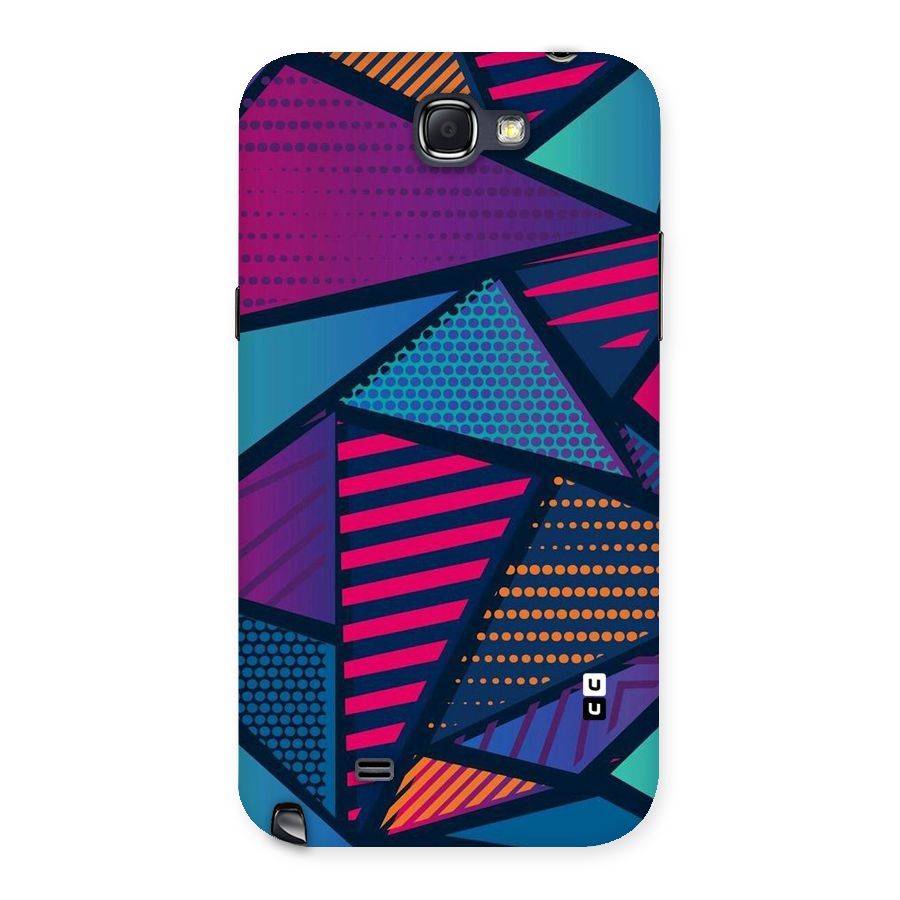 Abstract Lines Polka Back Case for Galaxy Note 2