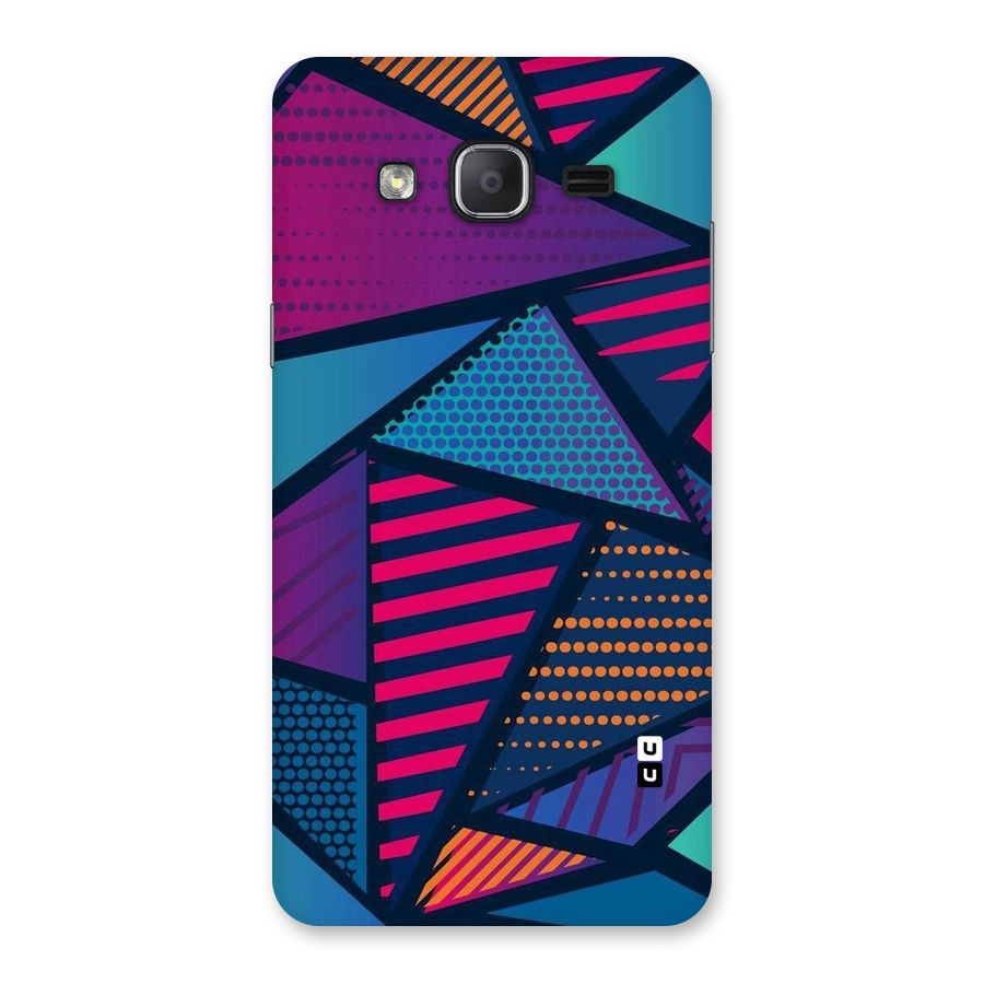 Abstract Lines Polka Back Case for Galaxy On7 2015