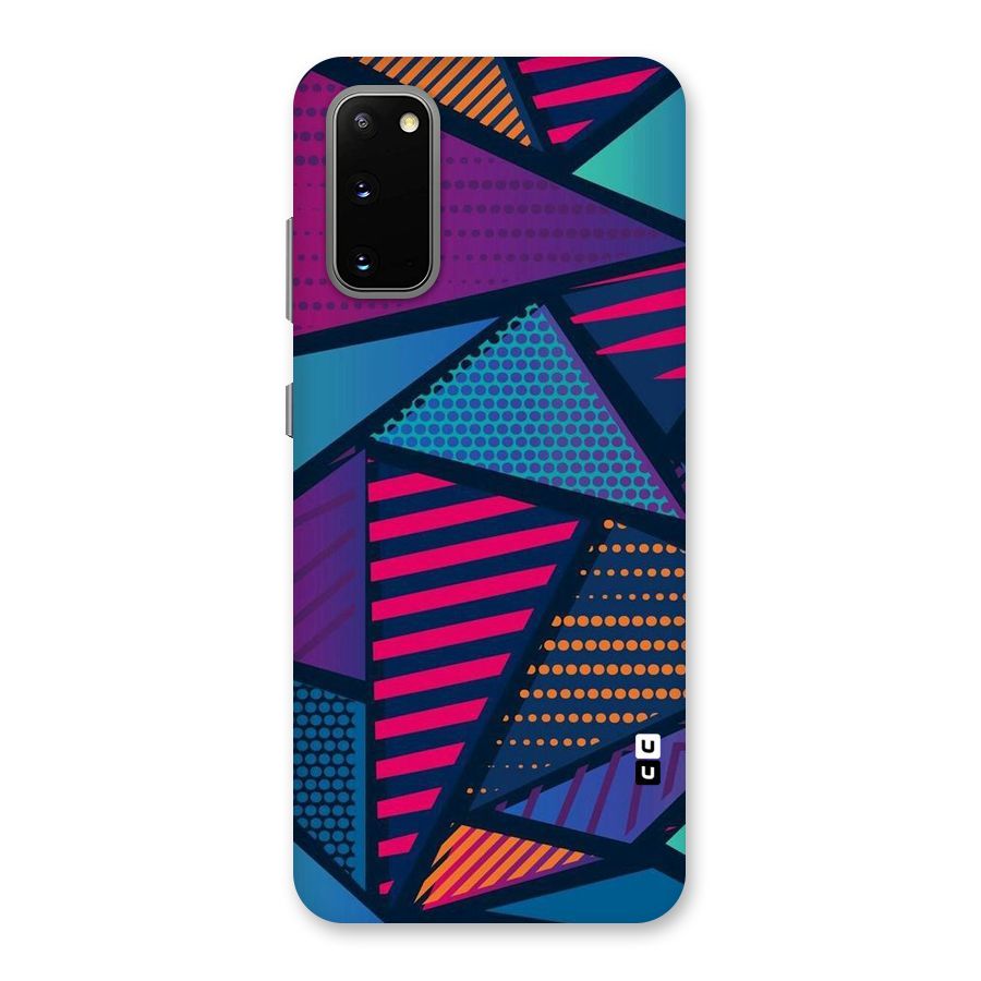 Abstract Lines Polka Back Case for Galaxy S20