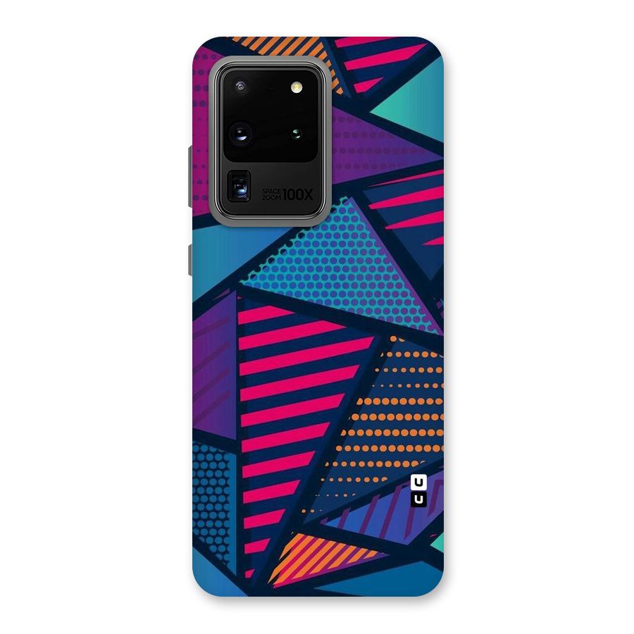Abstract Lines Polka Back Case for Galaxy S20 Ultra