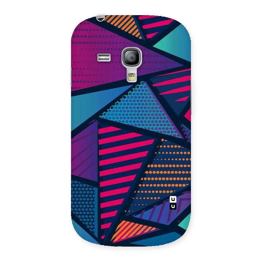 Abstract Lines Polka Back Case for Galaxy S3 Mini