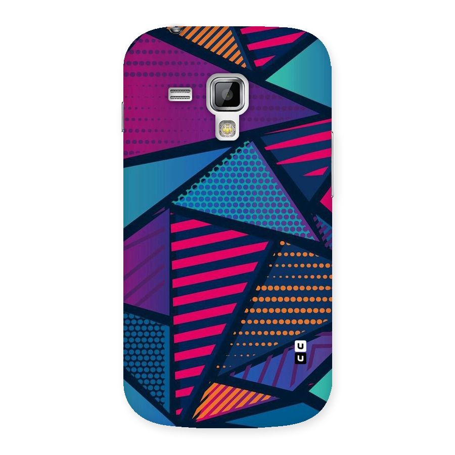 Abstract Lines Polka Back Case for Galaxy S Duos