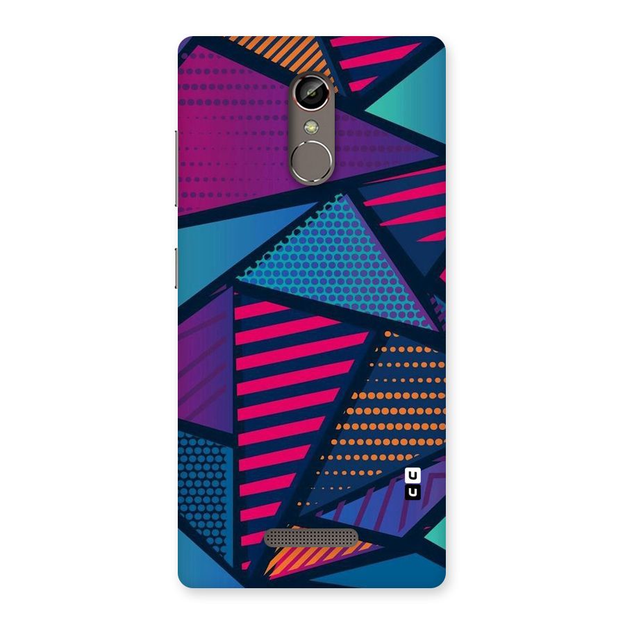 Abstract Lines Polka Back Case for Gionee S6s
