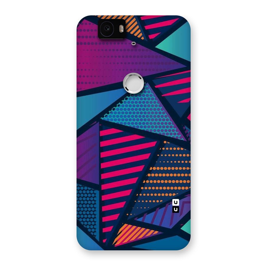 Abstract Lines Polka Back Case for Google Nexus-6P
