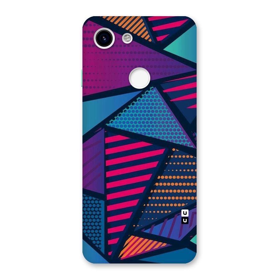 Abstract Lines Polka Back Case for Google Pixel 3