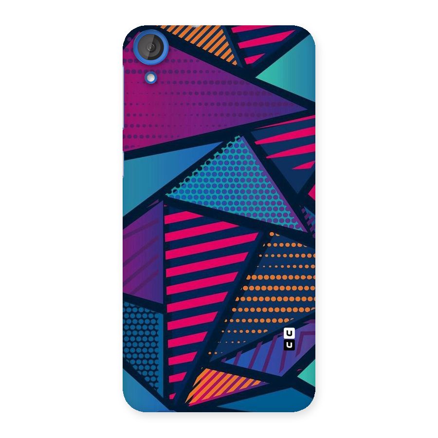 Abstract Lines Polka Back Case for HTC Desire 820