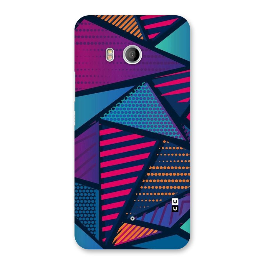 Abstract Lines Polka Back Case for HTC U11