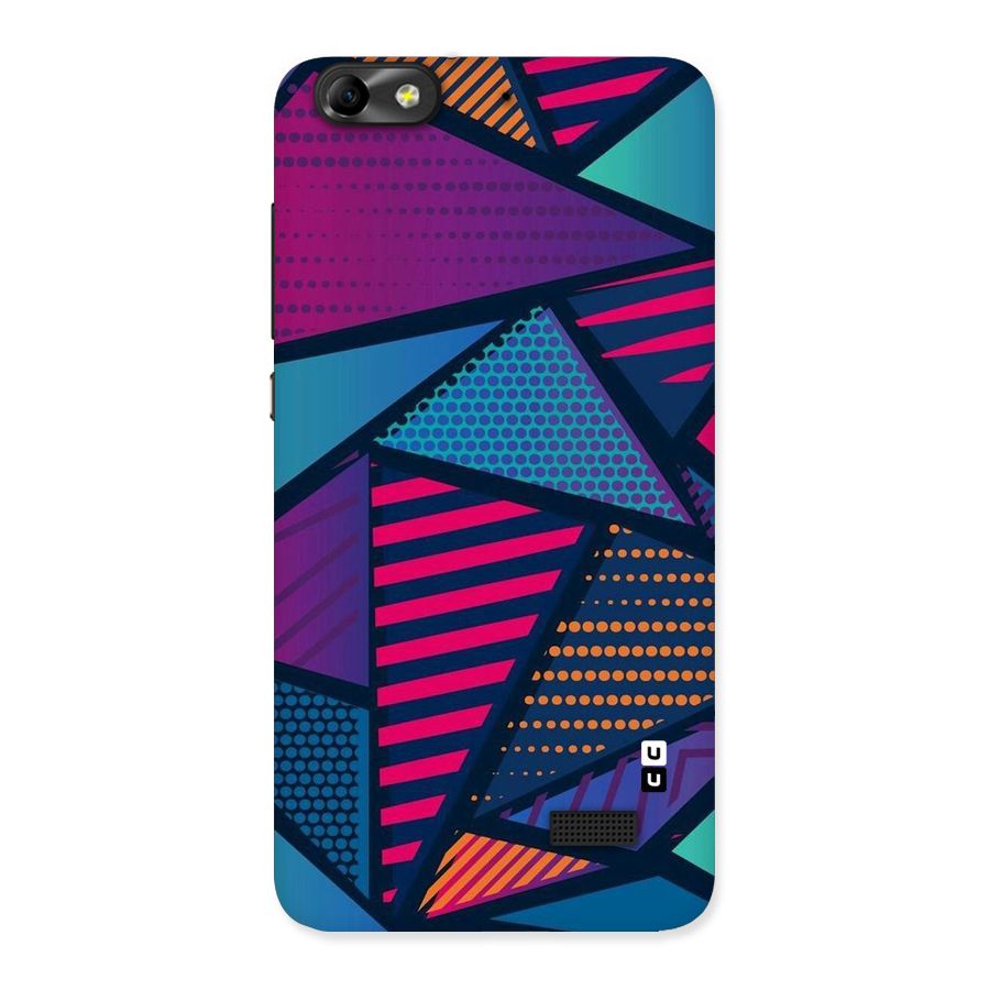 Abstract Lines Polka Back Case for Honor 4C