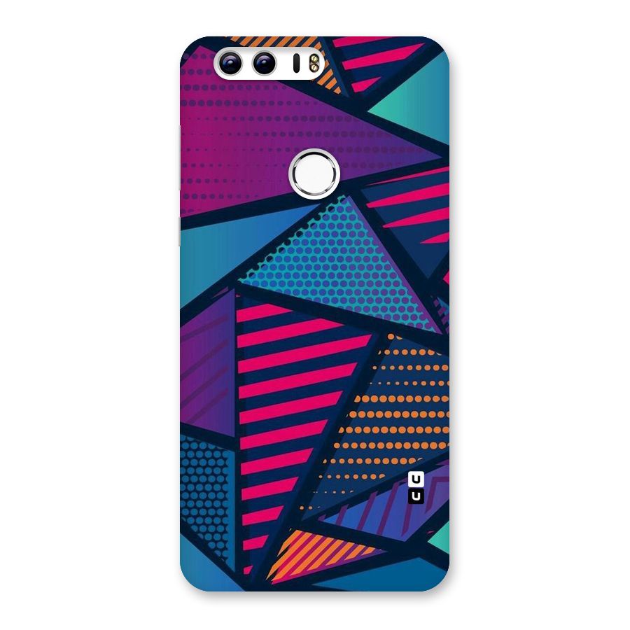 Abstract Lines Polka Back Case for Honor 8