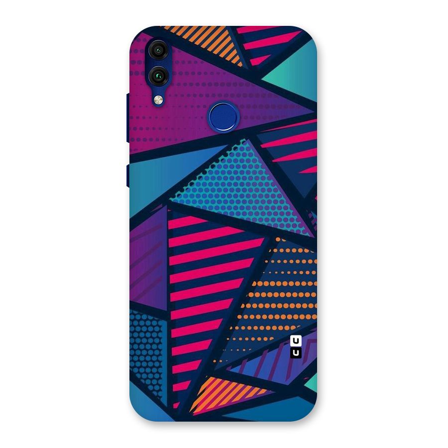 Abstract Lines Polka Back Case for Honor 8C