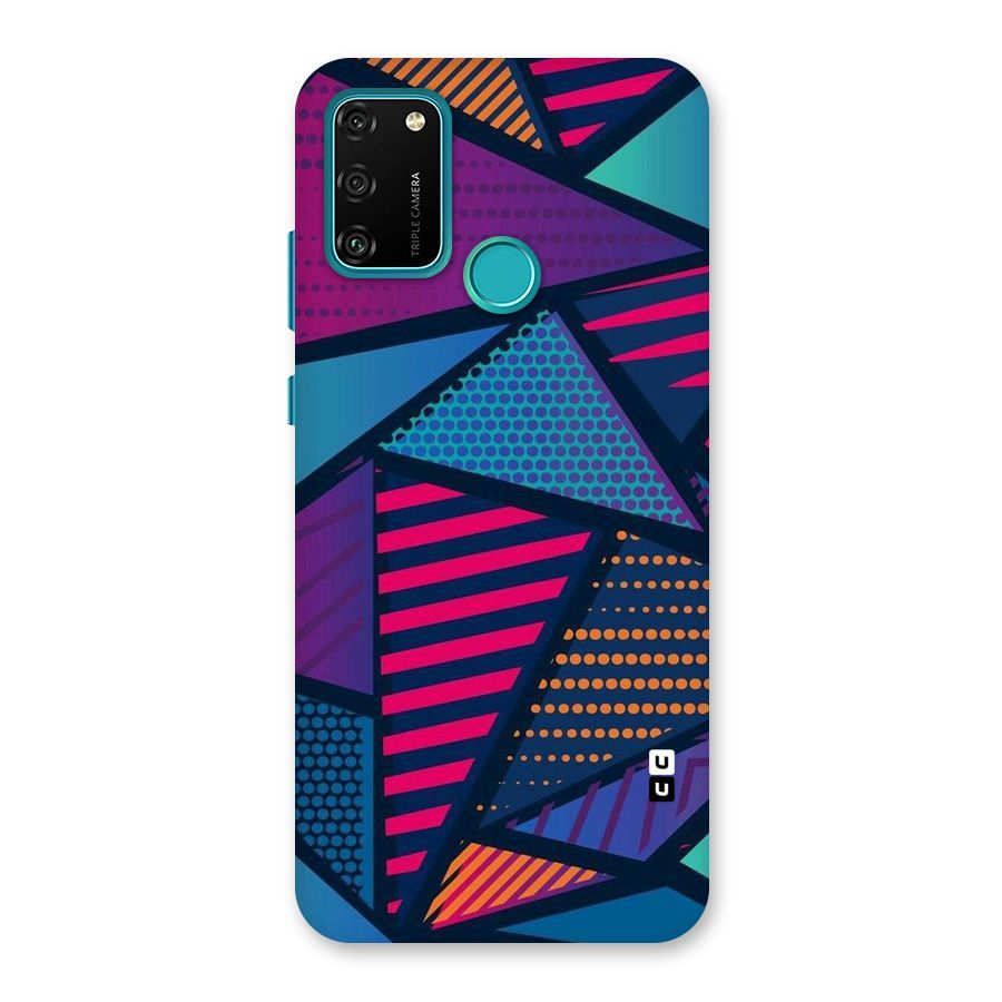 Abstract Lines Polka Back Case for Honor 9A