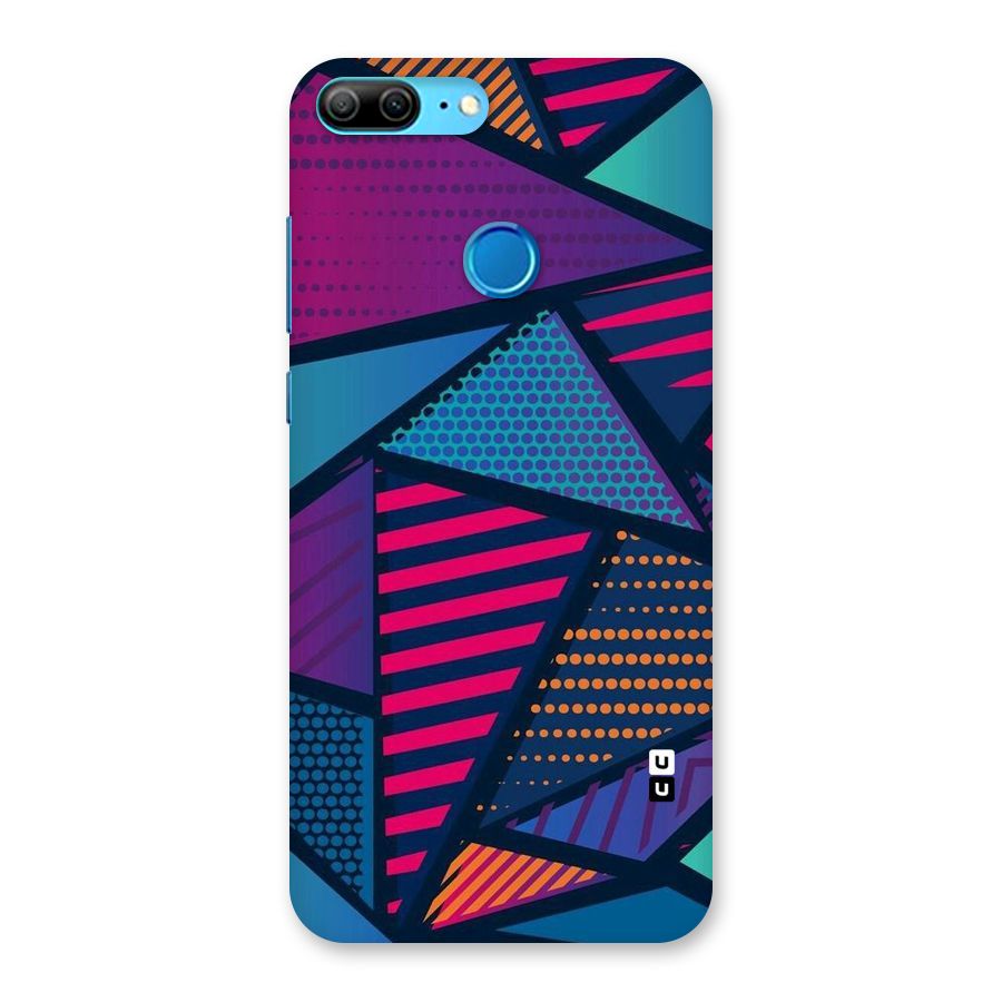 Abstract Lines Polka Back Case for Honor 9 Lite