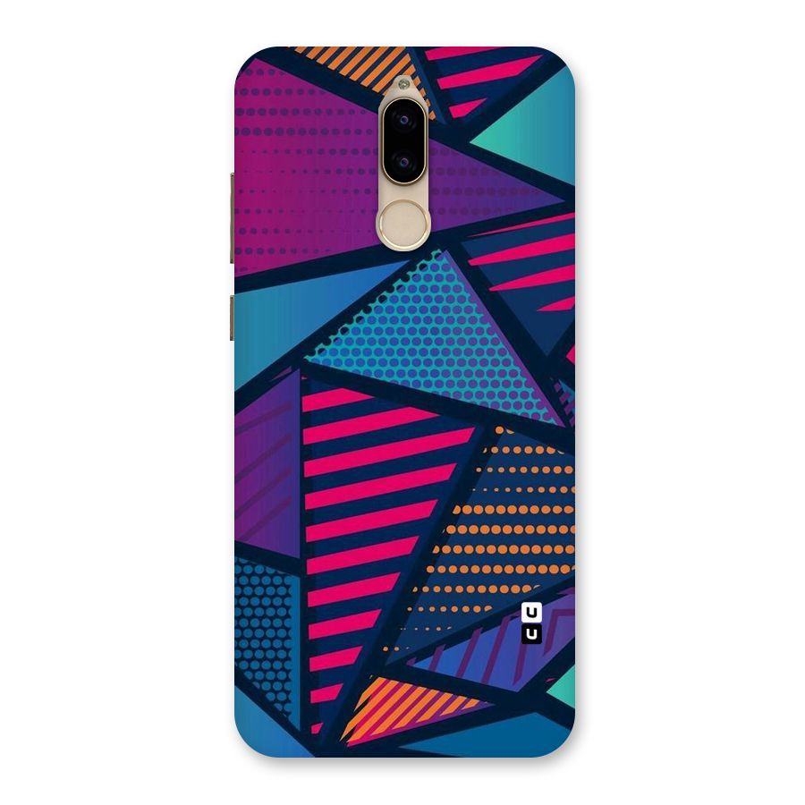 Abstract Lines Polka Back Case for Honor 9i
