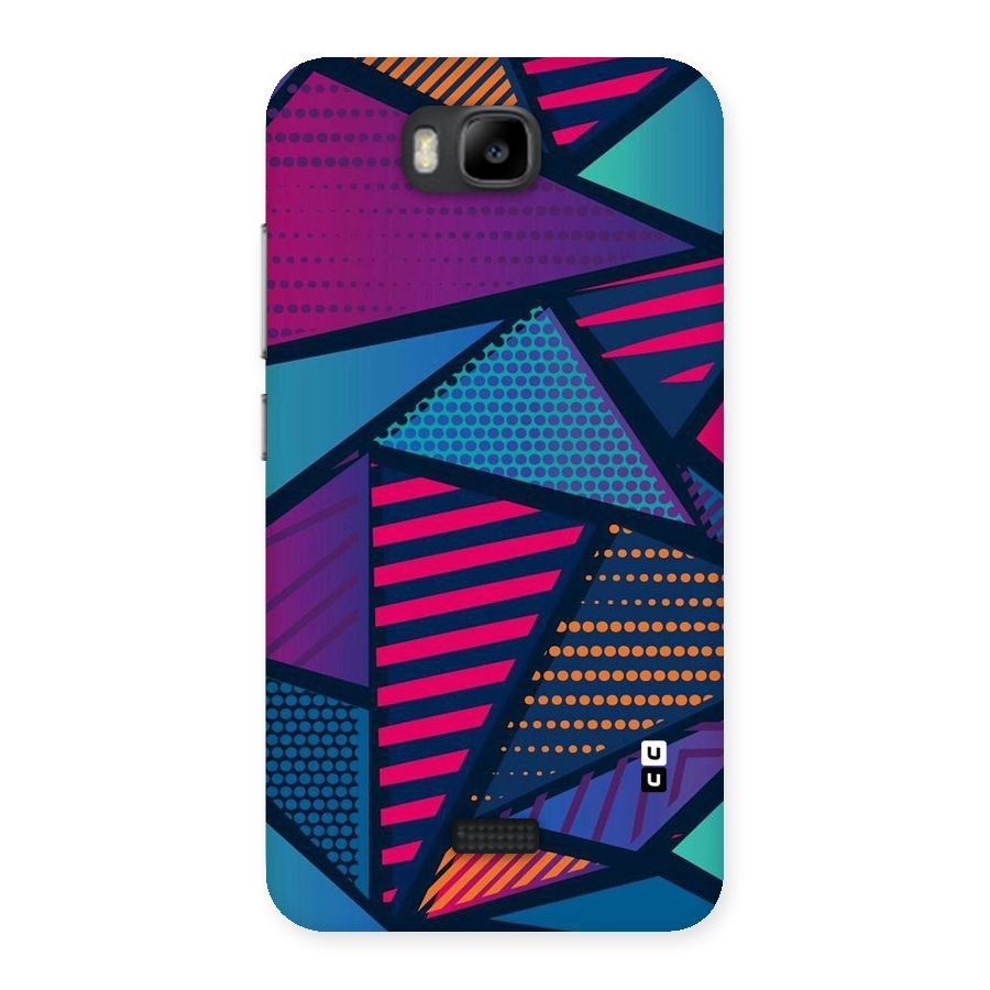 Abstract Lines Polka Back Case for Honor Bee