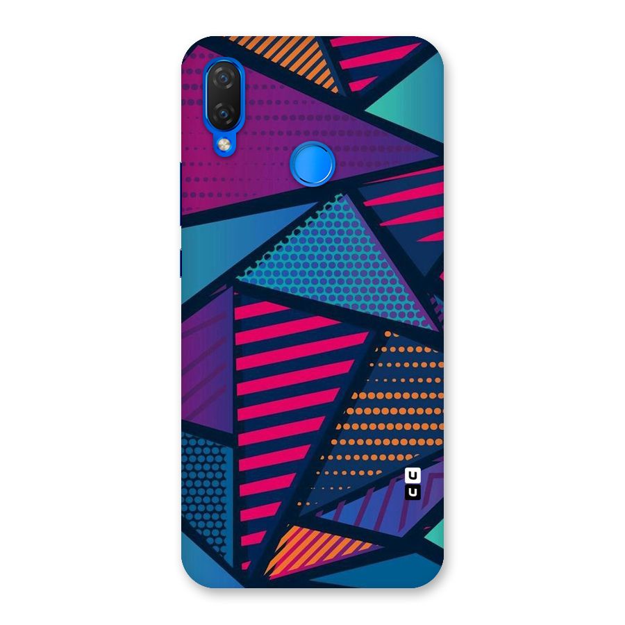 Abstract Lines Polka Back Case for Huawei P Smart+