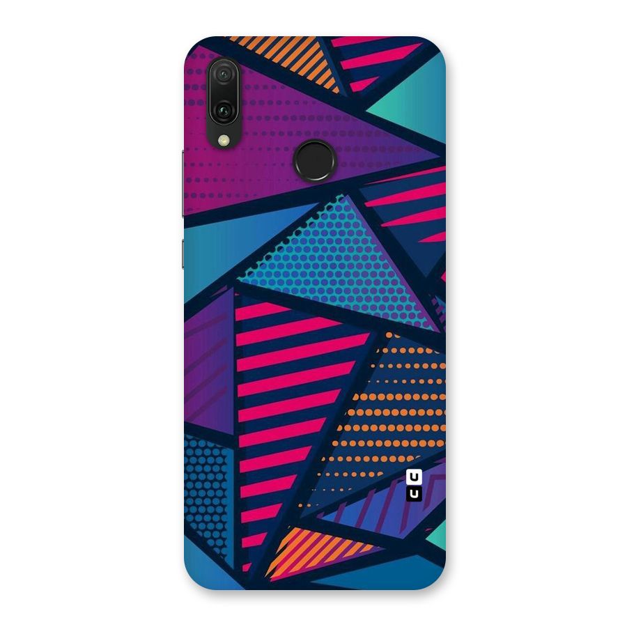 Abstract Lines Polka Back Case for Huawei Y9 (2019)