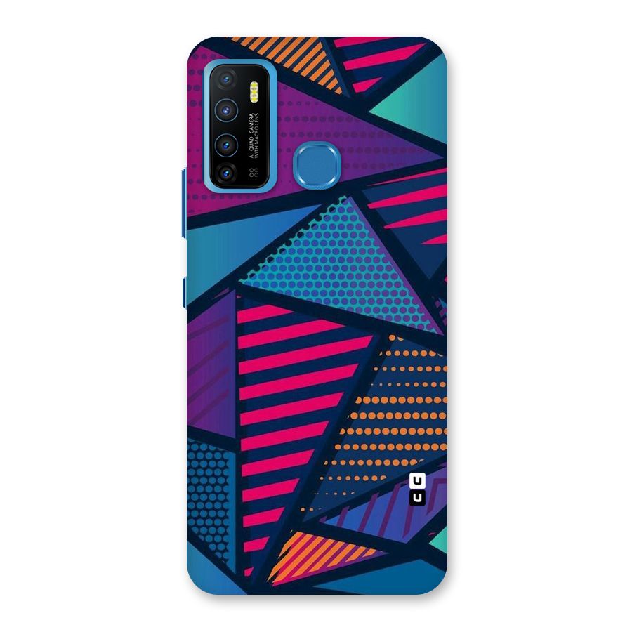 Abstract Lines Polka Back Case for Infinix Hot 9