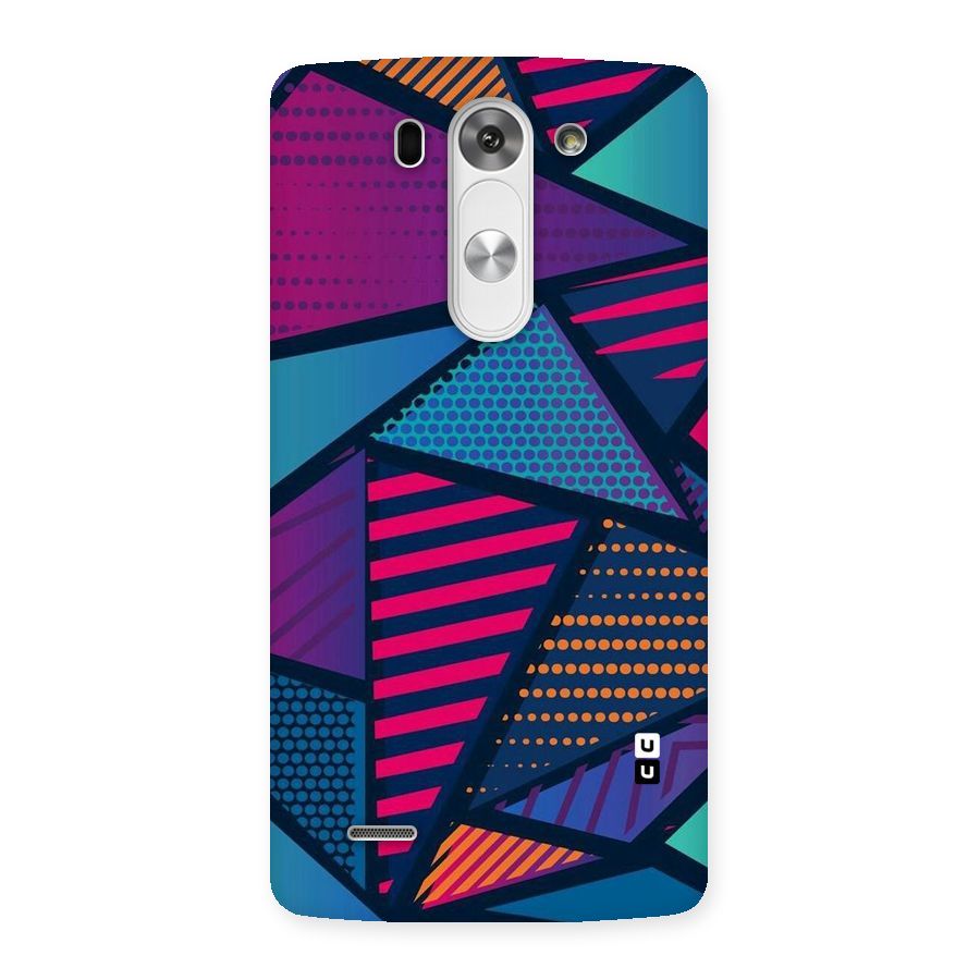 Abstract Lines Polka Back Case for LG G3 Mini
