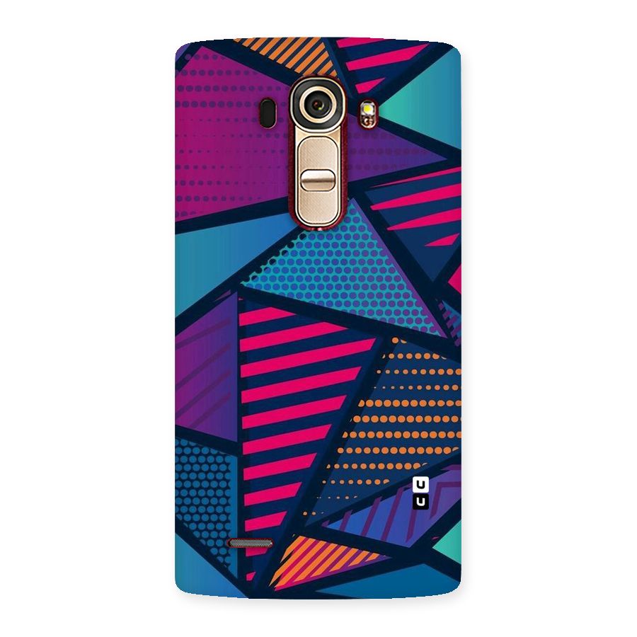 Abstract Lines Polka Back Case for LG G4