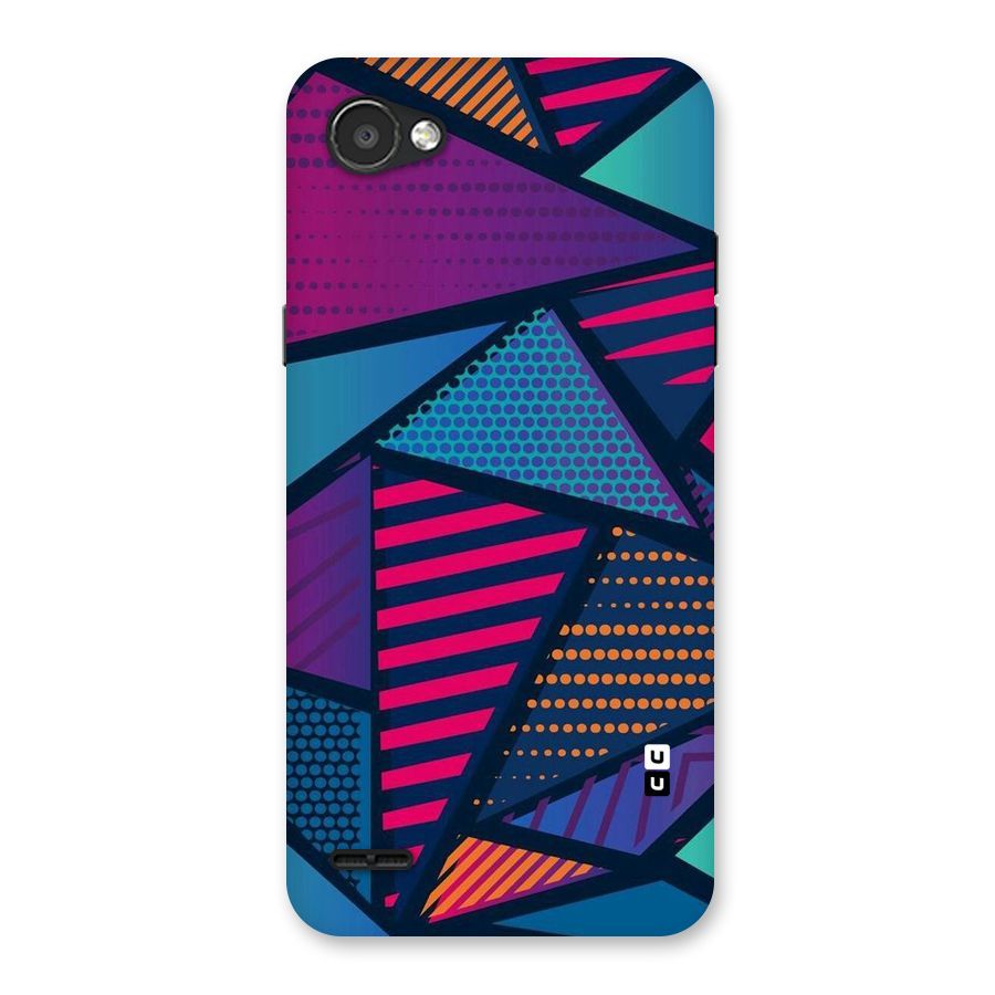 Abstract Lines Polka Back Case for LG Q6