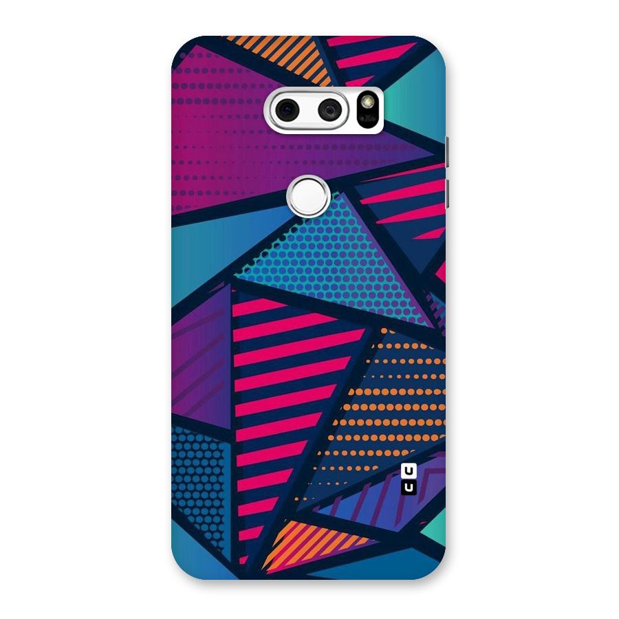 Abstract Lines Polka Back Case for LG V30