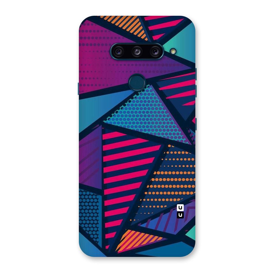 Abstract Lines Polka Back Case for LG  V40 ThinQ