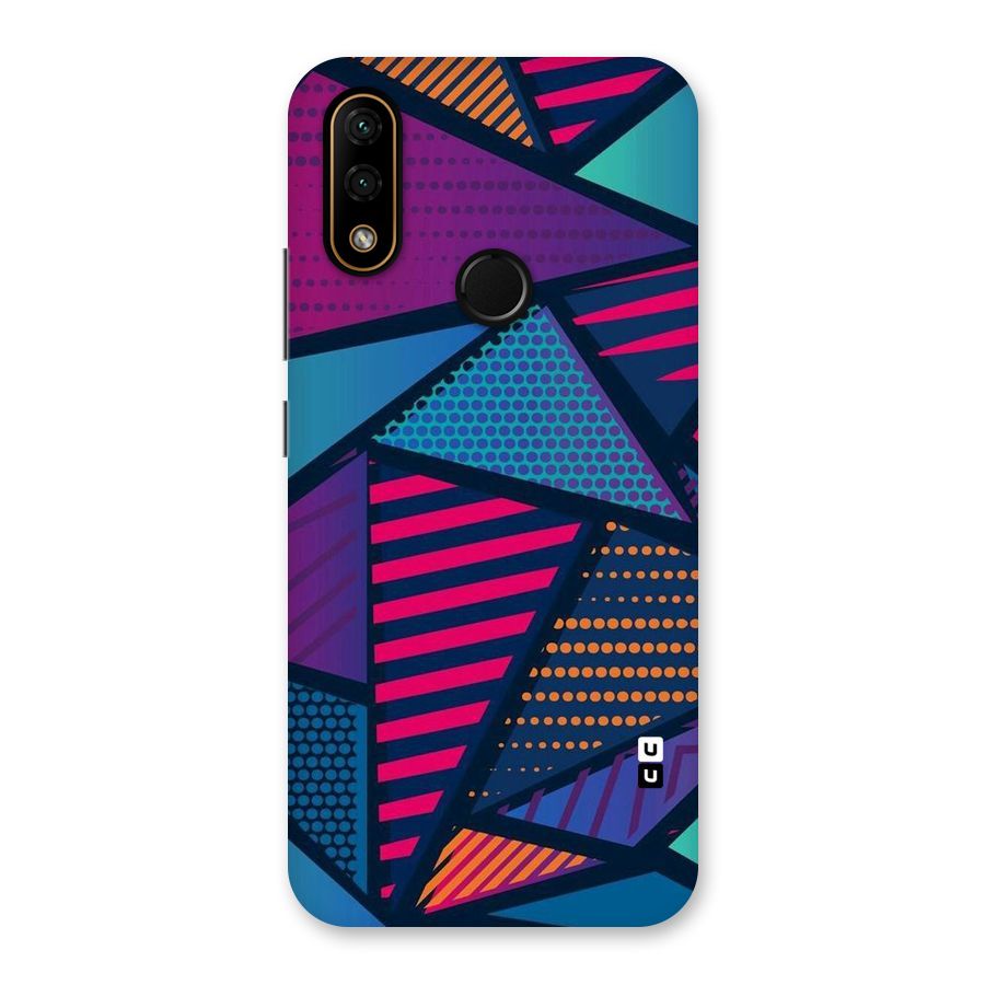 Abstract Lines Polka Back Case for Lenovo A6 Note