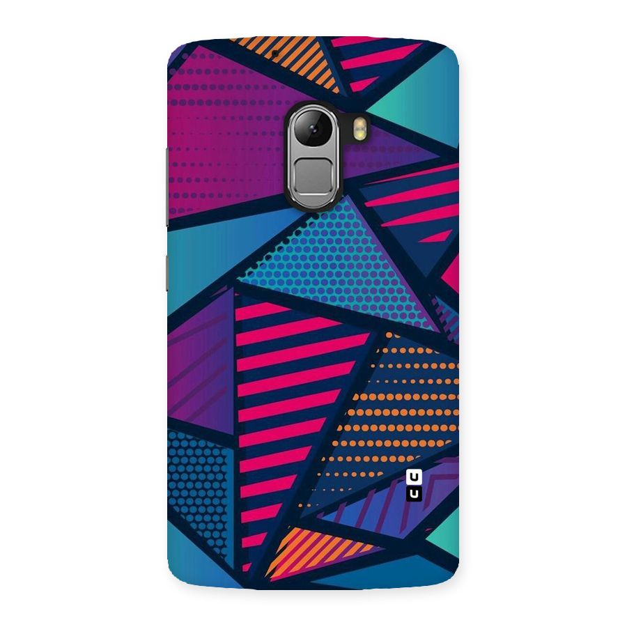 Abstract Lines Polka Back Case for Lenovo K4 Note