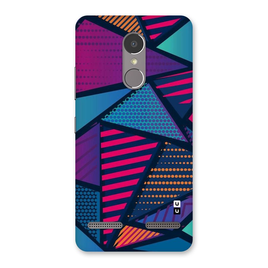 Abstract Lines Polka Back Case for Lenovo K6