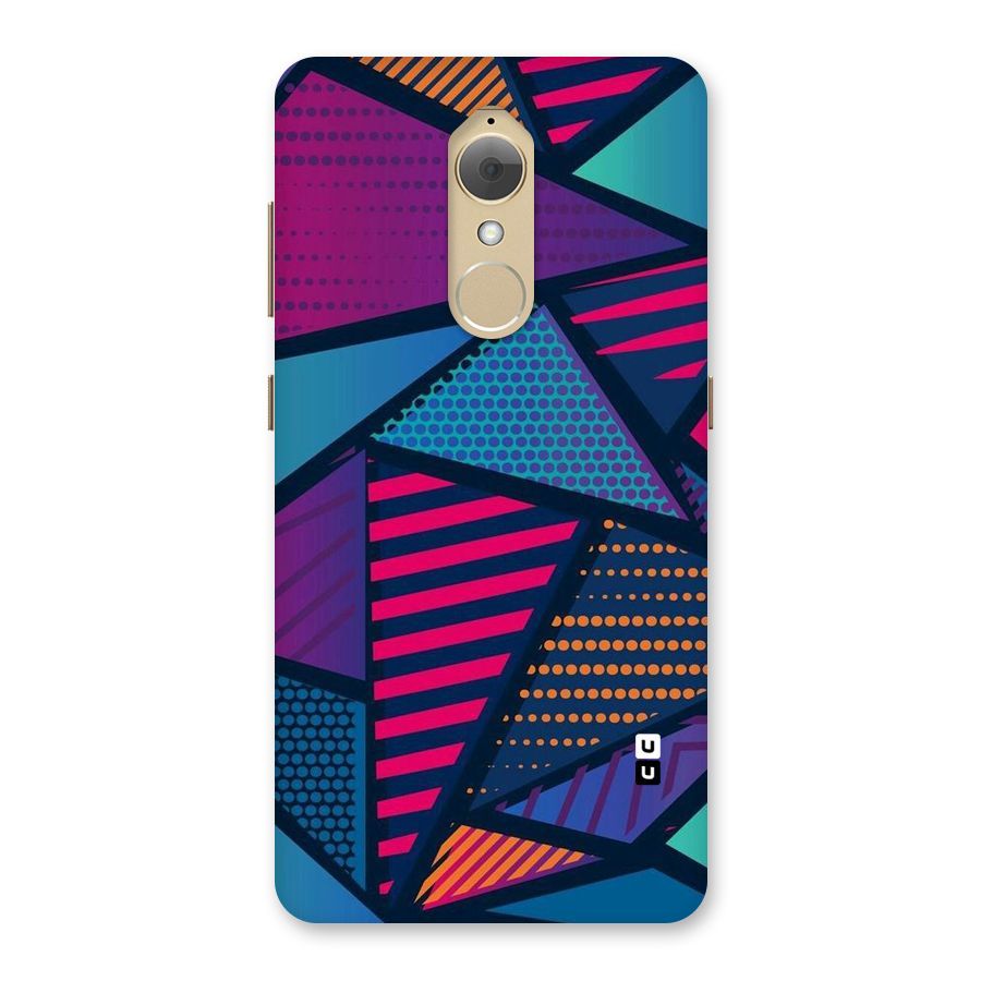 Abstract Lines Polka Back Case for Lenovo K8